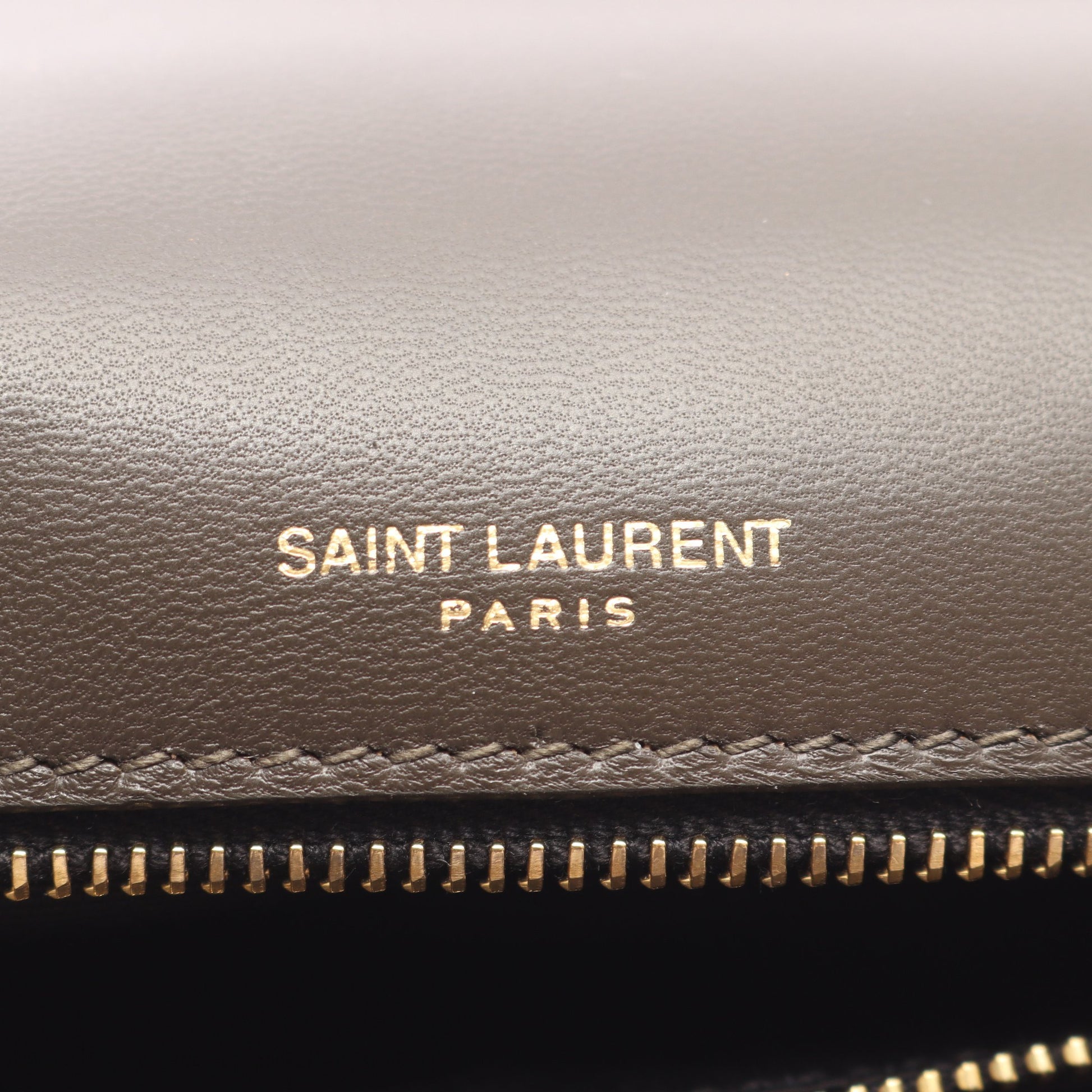 カリプソ YSLロゴ Wチェーンショルダーバッグ レザー ダークブラウン サンローランパリ バッグ SAINT LAURENT PARIS