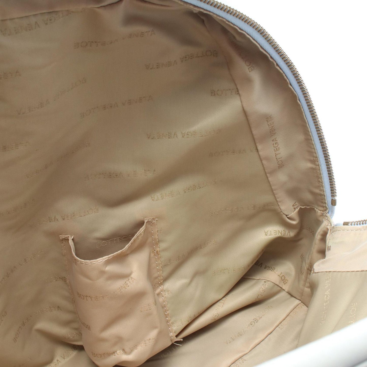 イントレチャート ボストンバッグ レザー ライトブルー ボッテガヴェネタ バッグ BOTTEGA VENETA