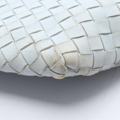 イントレチャート ボストンバッグ レザー ライトブルー ボッテガヴェネタ バッグ BOTTEGA VENETA