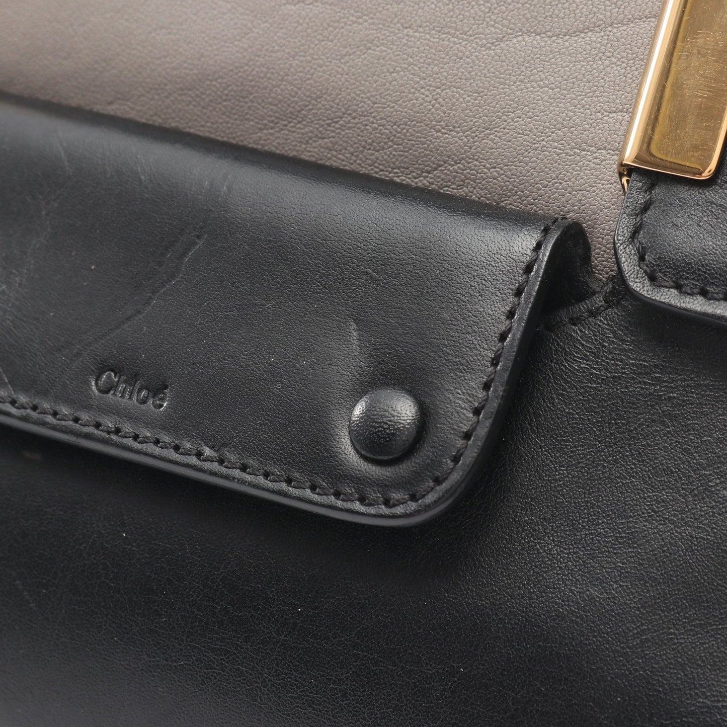 ALICE アリス ハンドバッグ レザー グレー ブラック クロエ バッグ Chloe