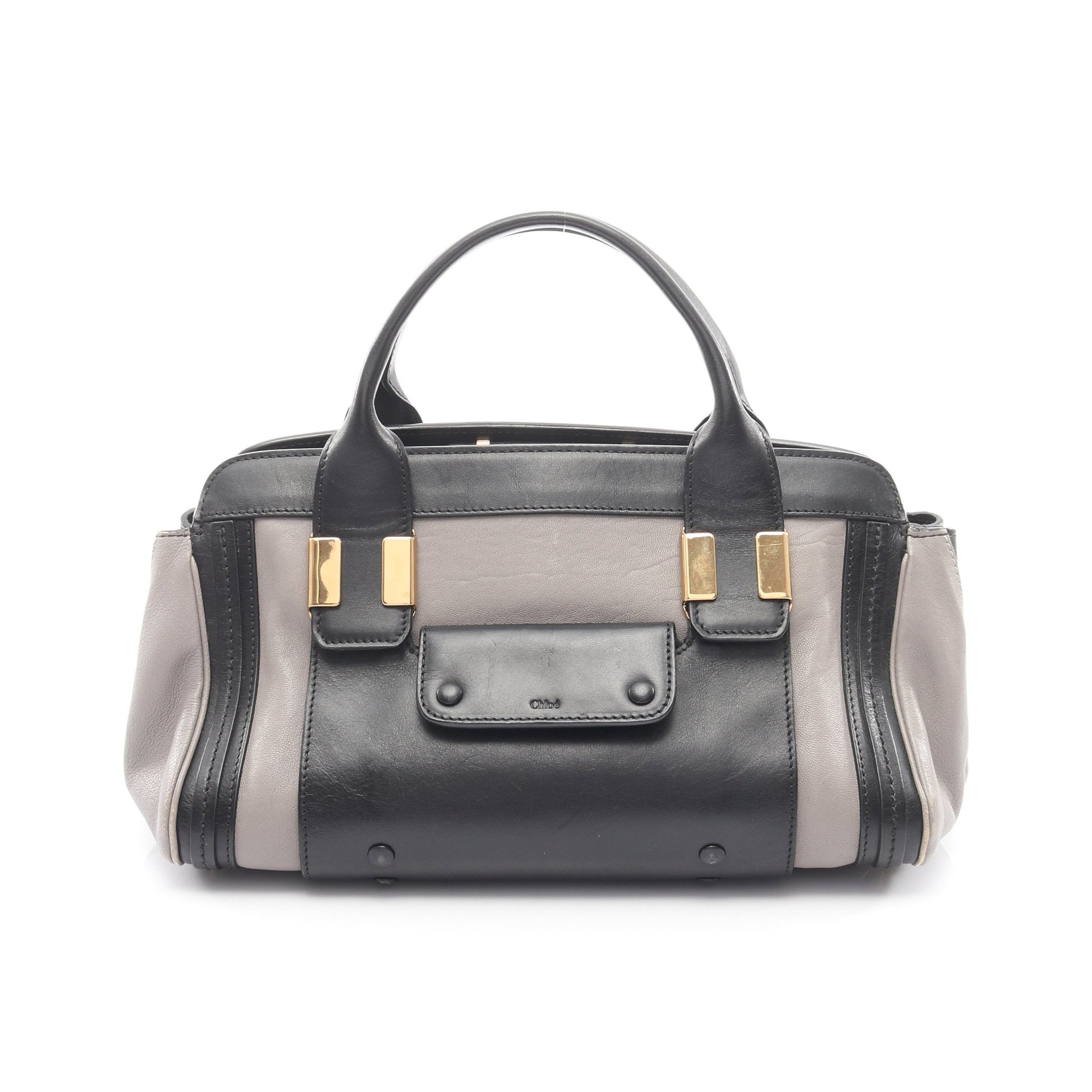 ALICE アリス ハンドバッグ レザー グレー ブラック クロエ バッグ Chloe