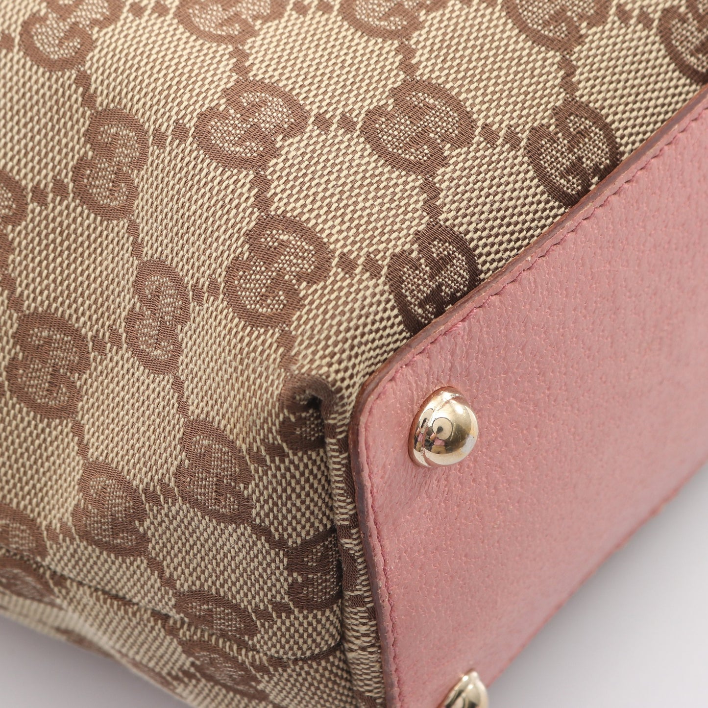 GGキャンバス ショルダーバッグ トートバッグ キャンバス レザー ベージュ ピンク グッチ バッグ GUCCI