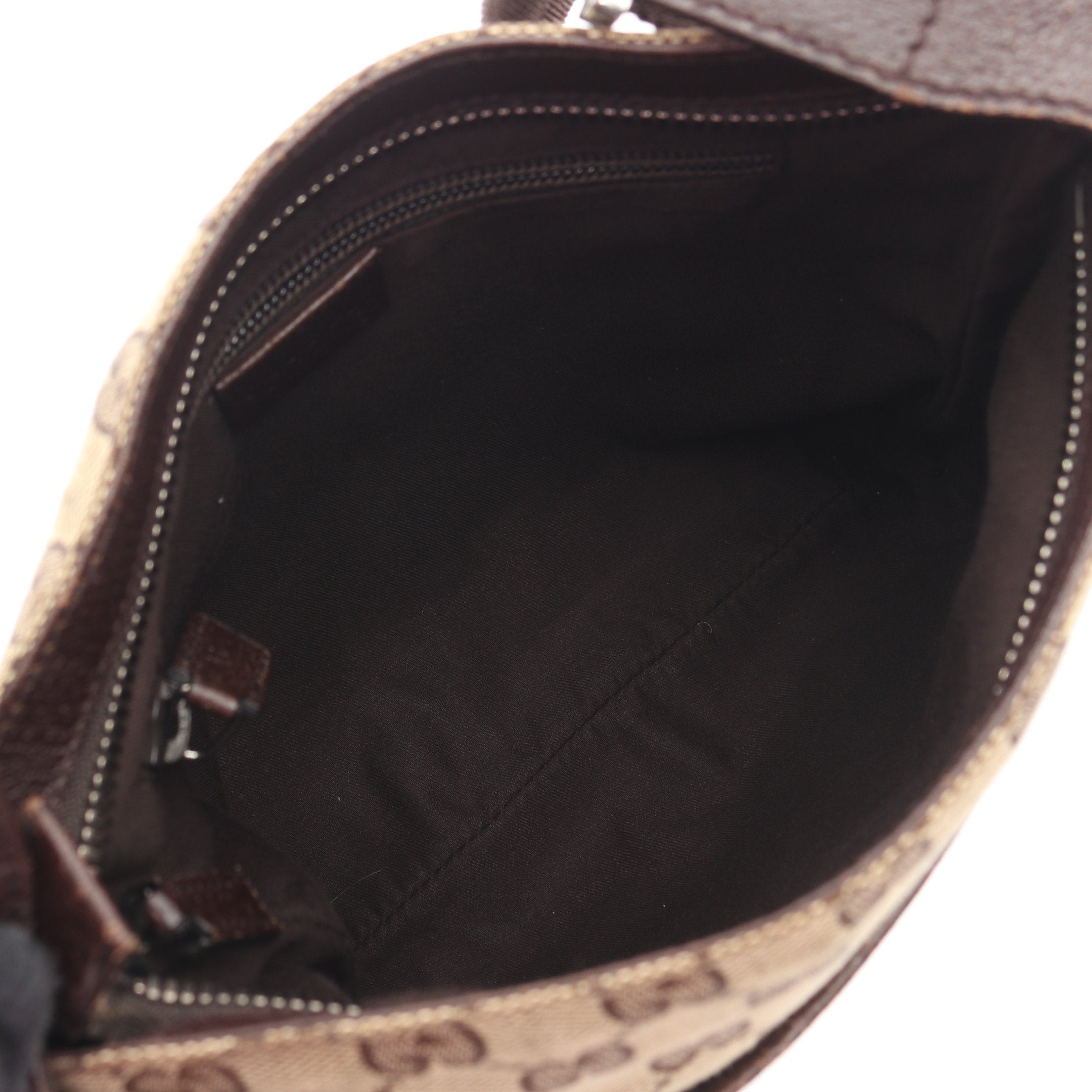 GUCCI GGキャンバス　バケツ型　ショルダーバッグ　レザー　ブラウン GGキャンバス 未使用品 GUCCI グッチ ショルダーバッグ ユニセックス