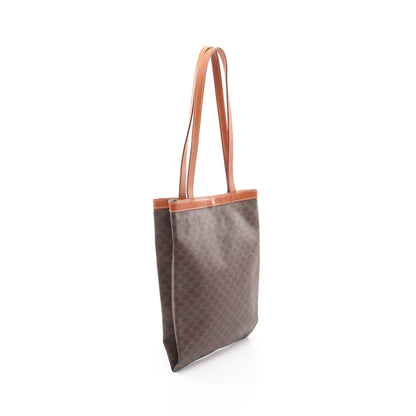 マカダム ショルダーバッグ PVC レザー ブラウン セリーヌ バッグ CELINE