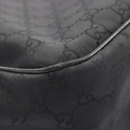 GGナイロン ワンショルダーバッグ ナイロン レザー ブラック グッチ バッグ GUCCI