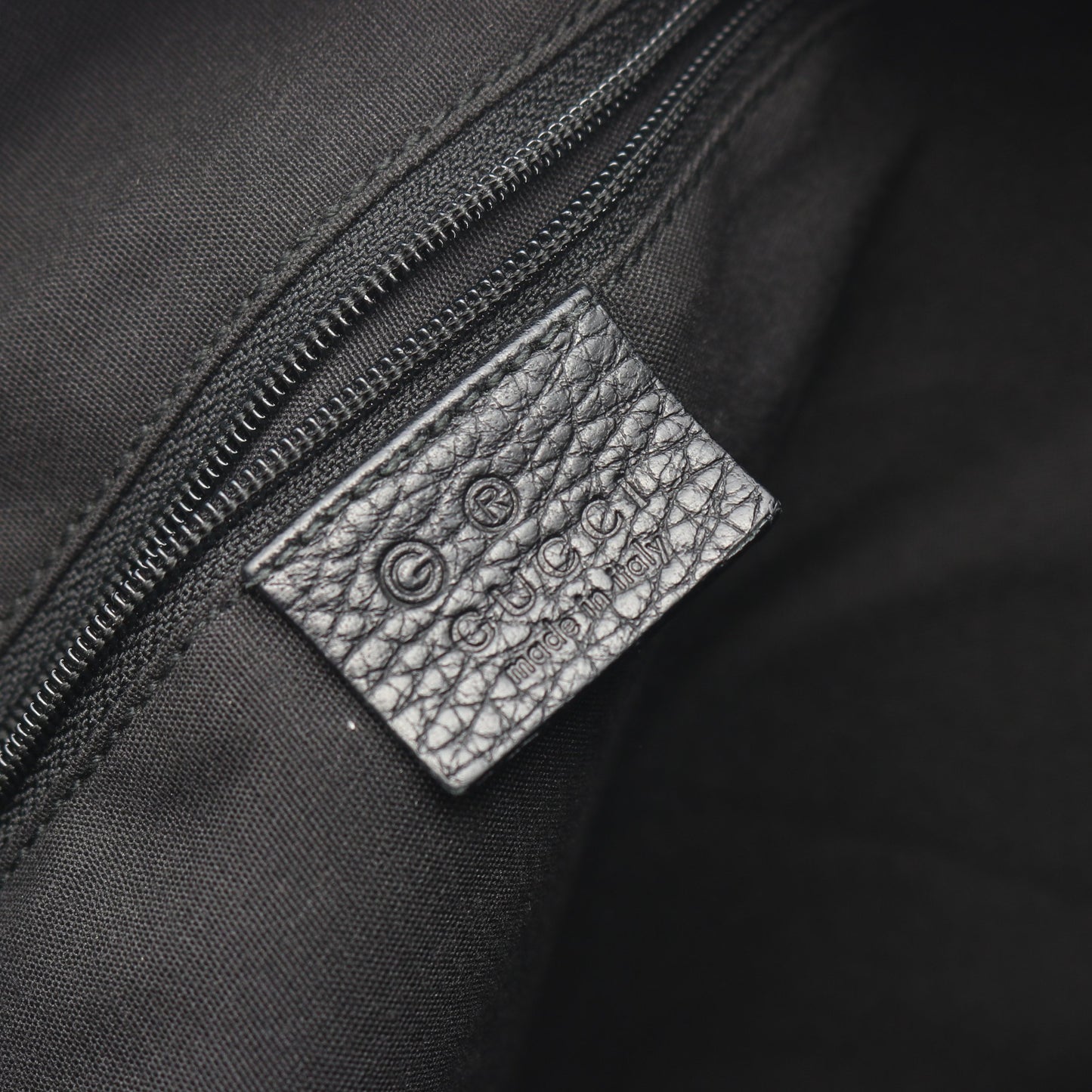 GGナイロン ワンショルダーバッグ ナイロン レザー ブラック グッチ バッグ GUCCI