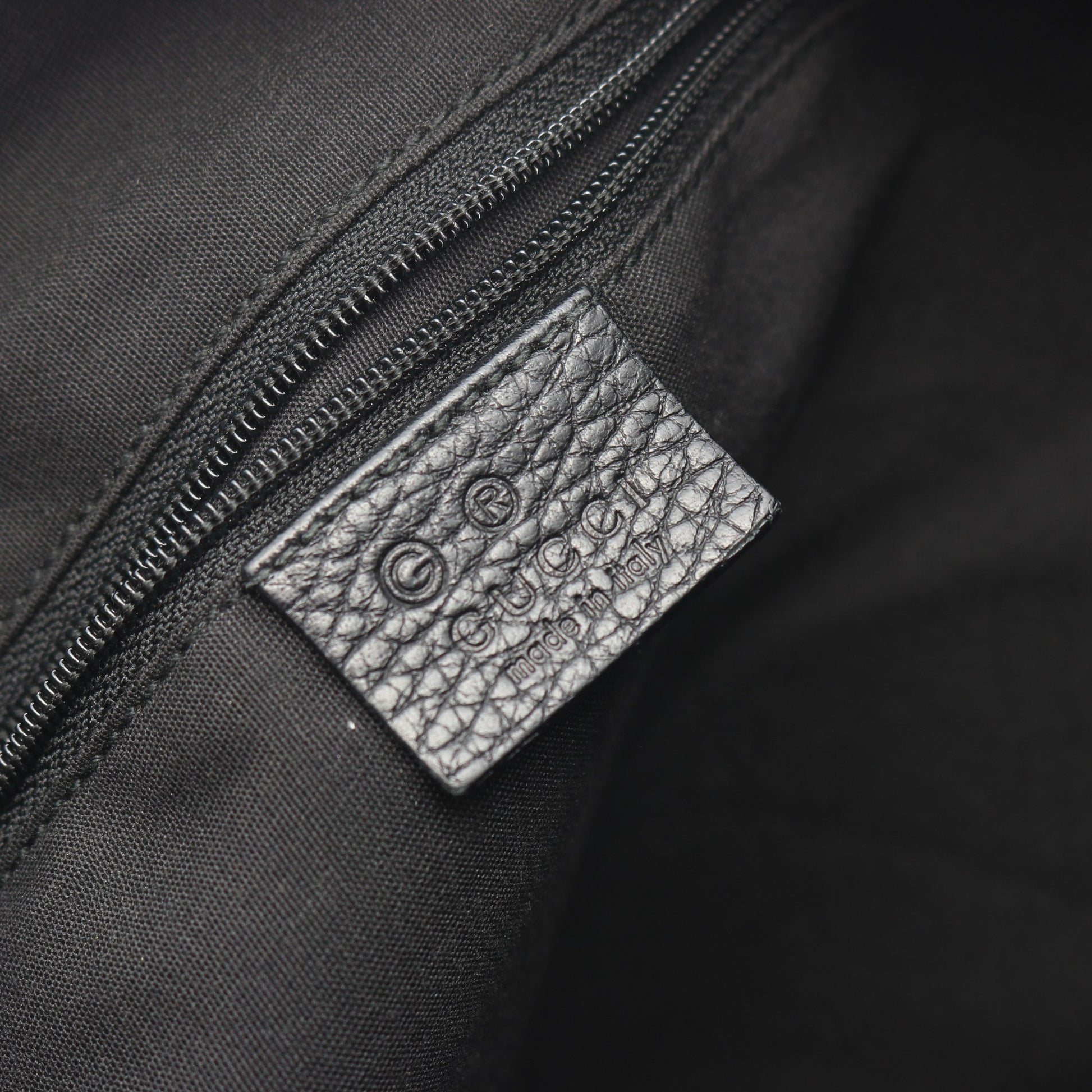GGナイロン ワンショルダーバッグ ナイロン レザー ブラック グッチ バッグ GUCCI