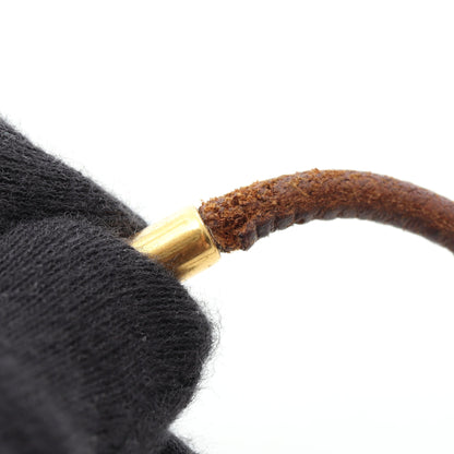 ジャンボ ブレスレット GP レザー ゴールド ダークブラウン エルメス アクセサリー HERMES