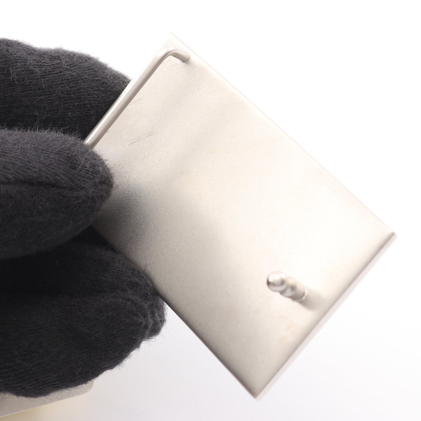 Hプレート リバーシブル ベルト レザー ブラック イエロー シルバー金具 □A刻印 エルメス 財布・小物 HERMES