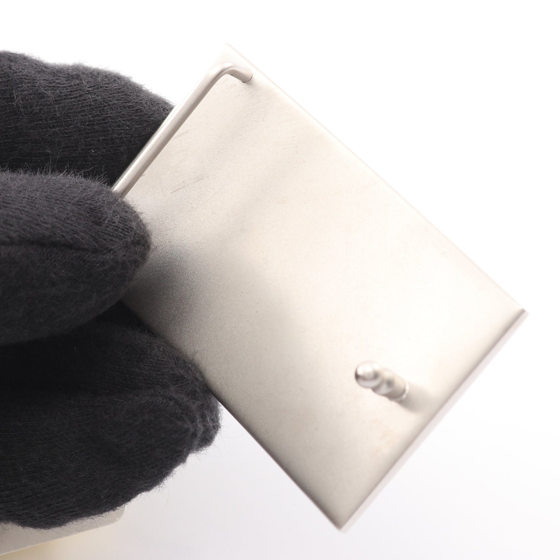 Hプレート リバーシブル ベルト レザー ブラック イエロー シルバー金具 □A刻印 エルメス 財布・小物 HERMES