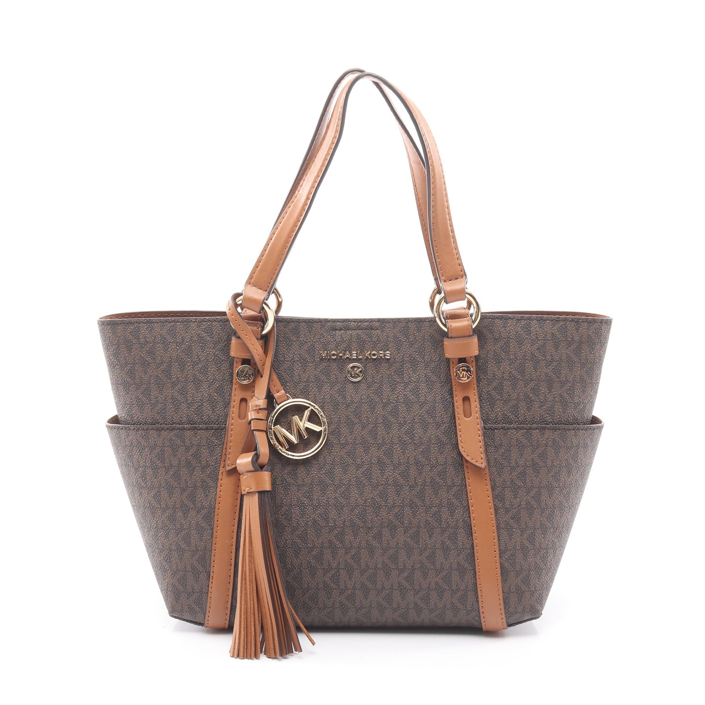 Sullivan Small サリバン スモール 2WAY ハンドバッグ PVC レザー ブラウン マイケルコース バッグ MICHAEL KORS