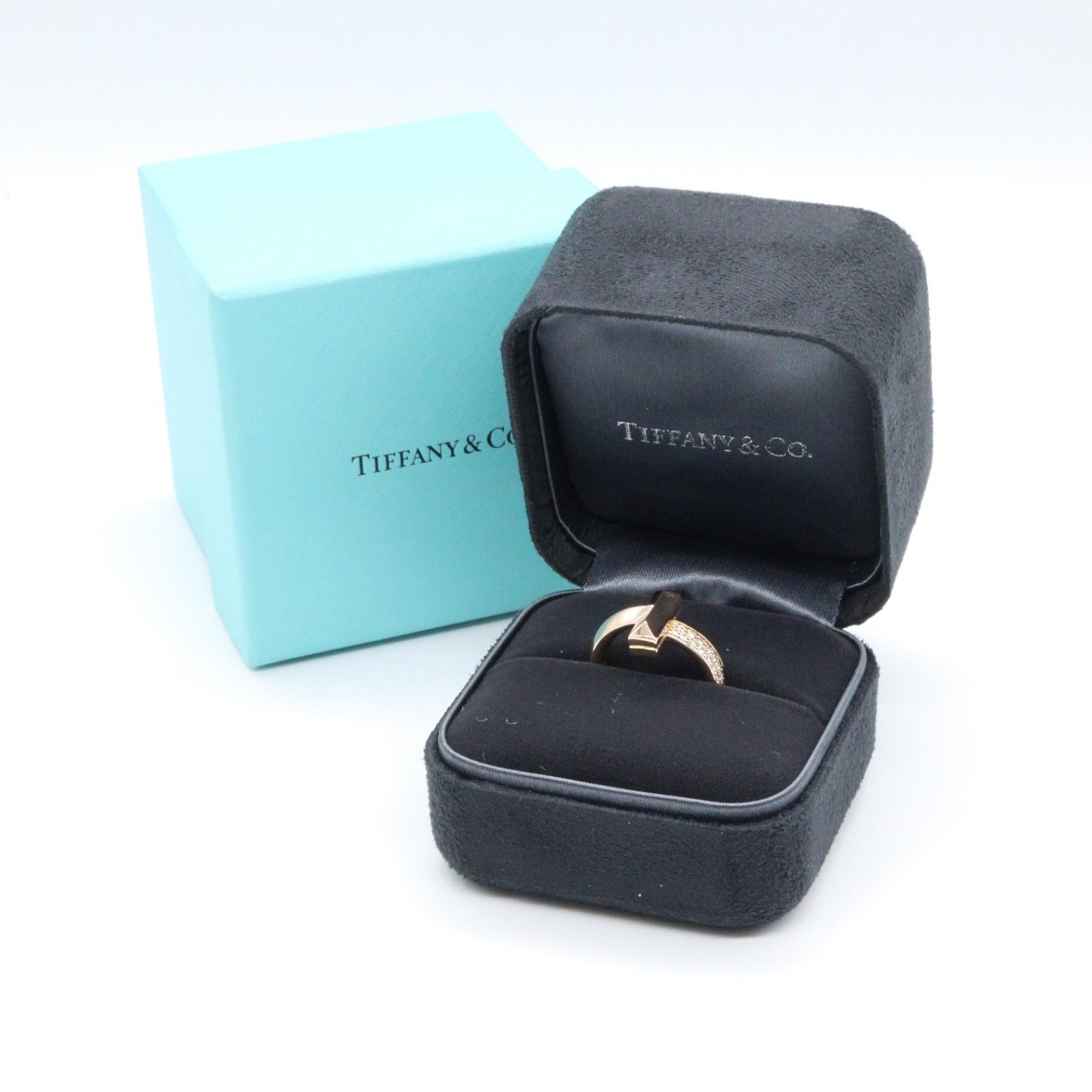 ティファニー　18WGダイヤ入りリング ティファニー Tiffany ダイヤモンド ターコイズ ワイヤーリング 18K WG