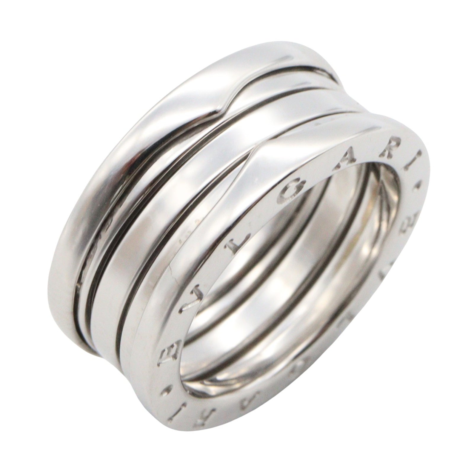 B-zero1 ビーゼロワン リング 3バンド リング 指輪 K18WG ホワイトゴールド ブルガリ アクセサリー BVLGARI