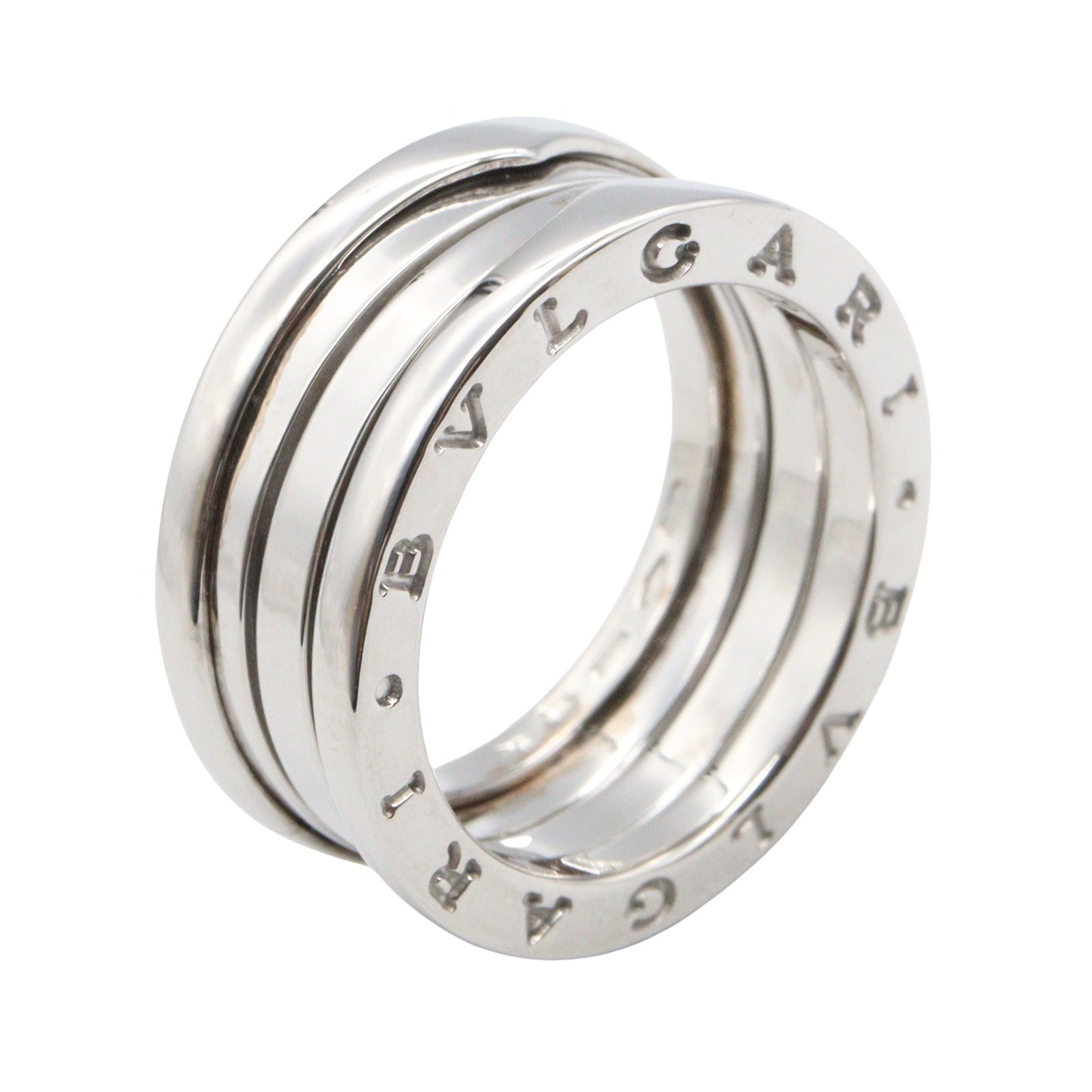 B-zero1 ビーゼロワン リング 3バンド リング 指輪 K18WG ホワイトゴールド ブルガリ アクセサリー BVLGARI