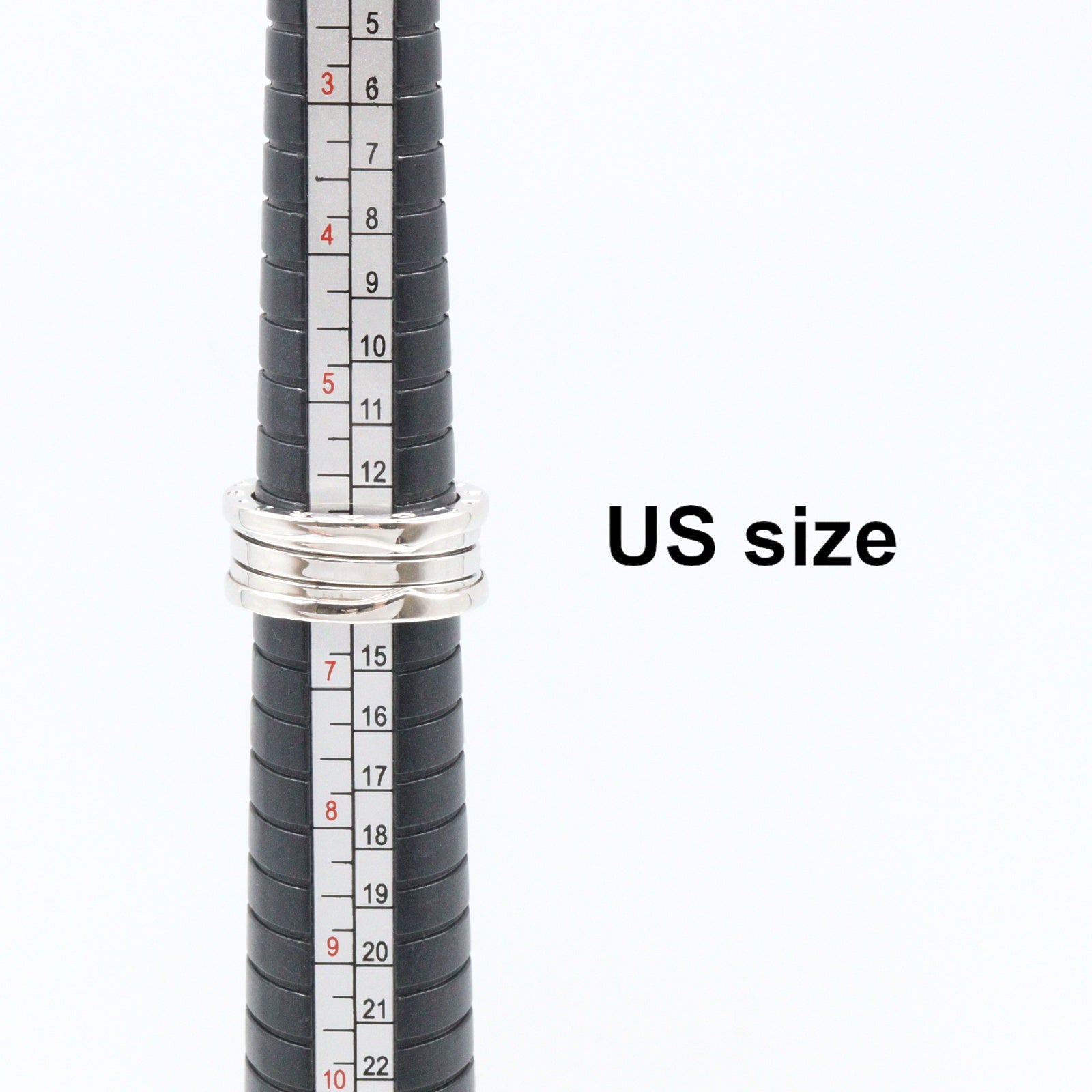 B-zero1 ビーゼロワン リング 3バンド リング 指輪 K18WG ホワイトゴールド ブルガリ アクセサリー BVLGARI