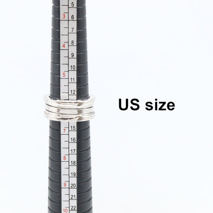 B-zero1 ビーゼロワン リング 3バンド リング 指輪 K18WG ホワイトゴールド ブルガリ アクセサリー BVLGARI