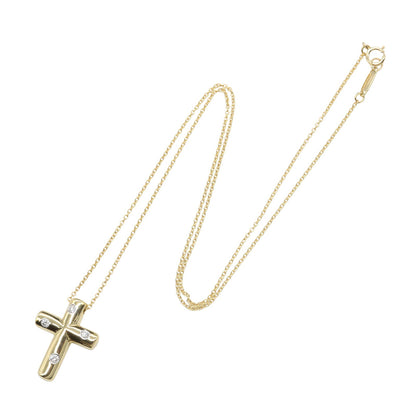 ドッツクロス ネックレス 4PD ネックレス K18YG ダイヤモンド イエローゴールド クリア ティファニー アクセサリー TIFFANY & Co.