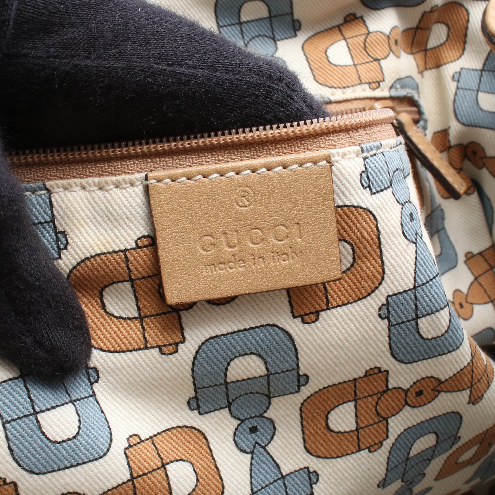 スーキー グッチシマ ハンドバッグ レザー ライトベージュ グッチ バッグ GUCCI