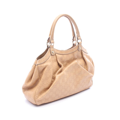 スーキー グッチシマ ハンドバッグ レザー ライトベージュ グッチ バッグ GUCCI