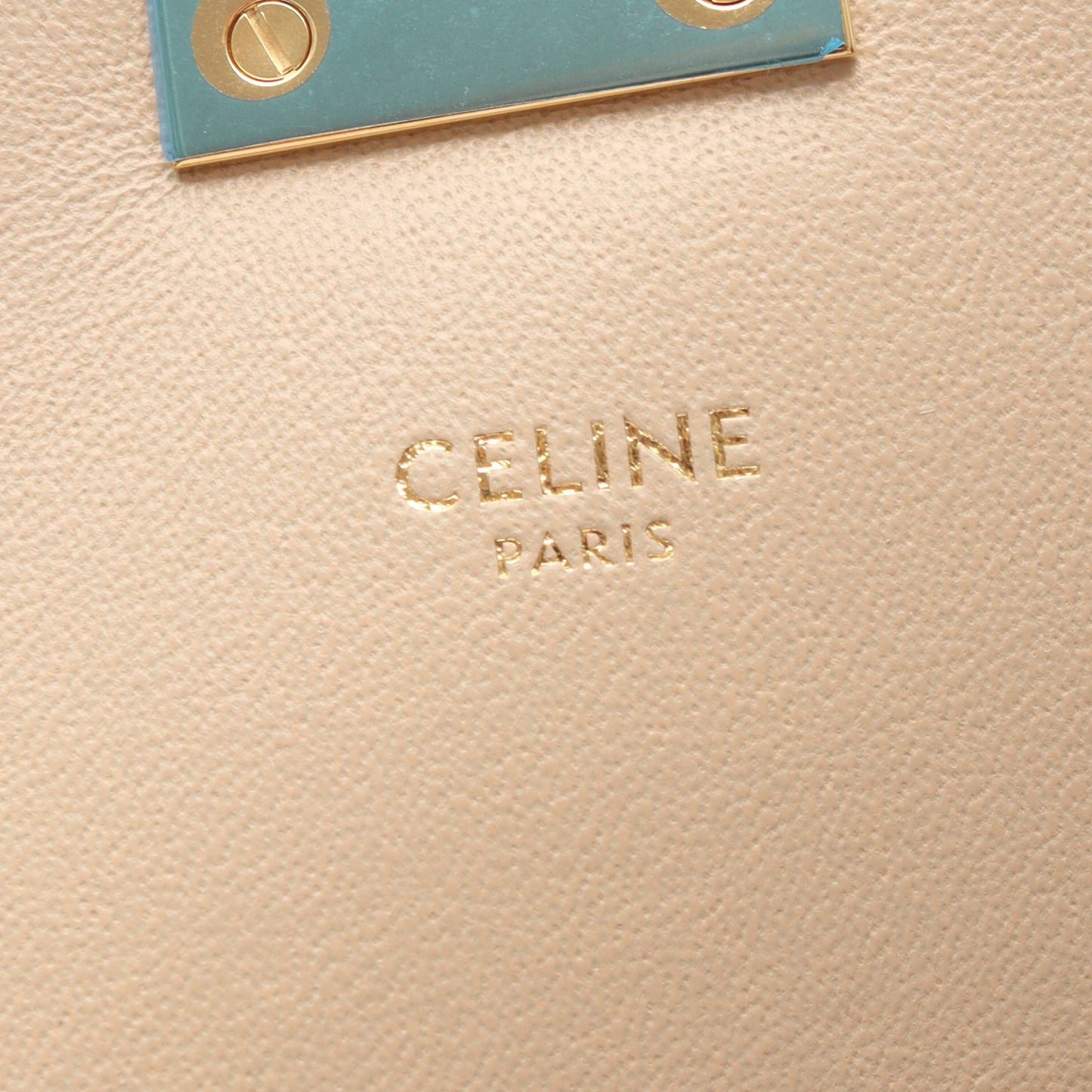 C キルティング チェーンショルダーバッグ レザー ライトベージュ セリーヌ バッグ CELINE