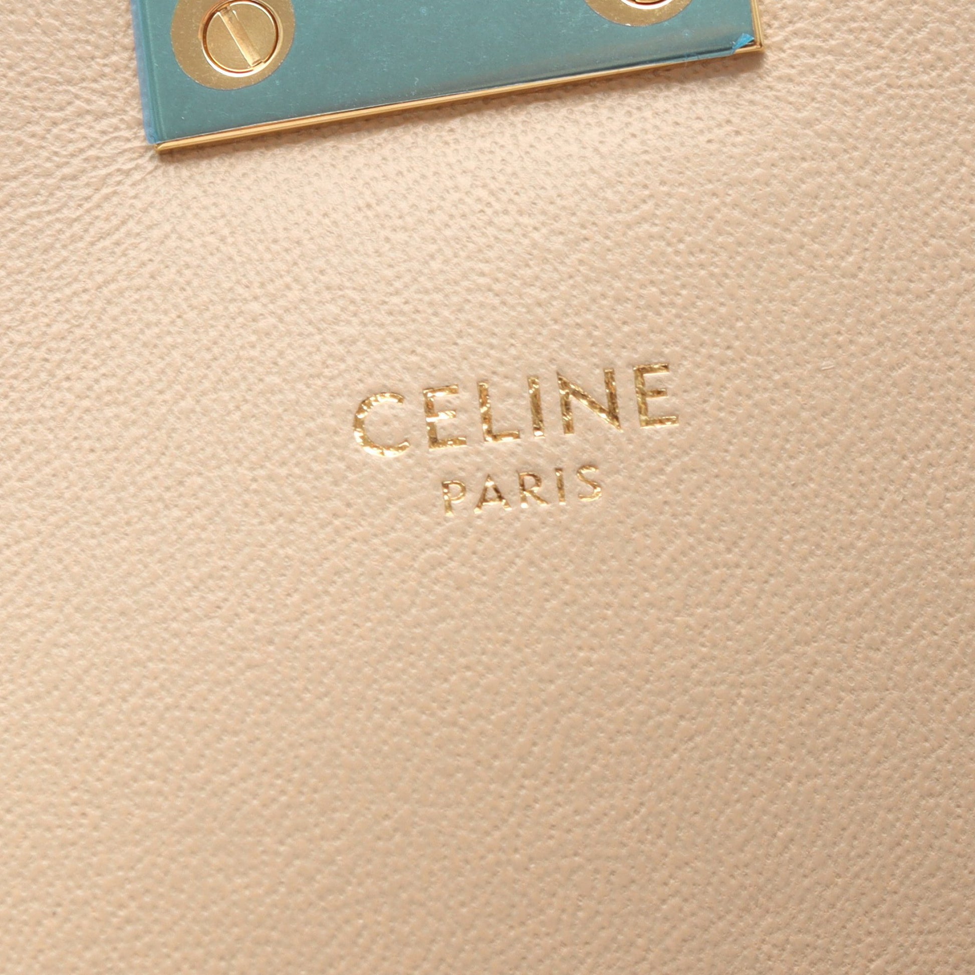 C キルティング チェーンショルダーバッグ レザー ライトベージュ セリーヌ バッグ CELINE