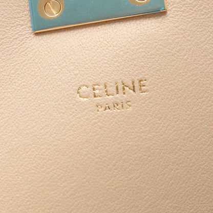C キルティング チェーンショルダーバッグ レザー ライトベージュ セリーヌ バッグ CELINE