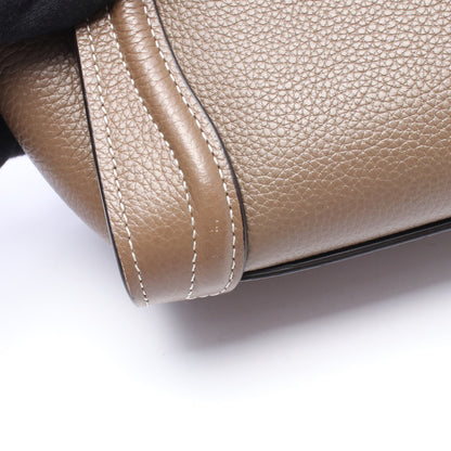 ラゲージ ナノショッパー 2WAY ハンドバッグ レザー ブラウン セリーヌ バッグ CELINE