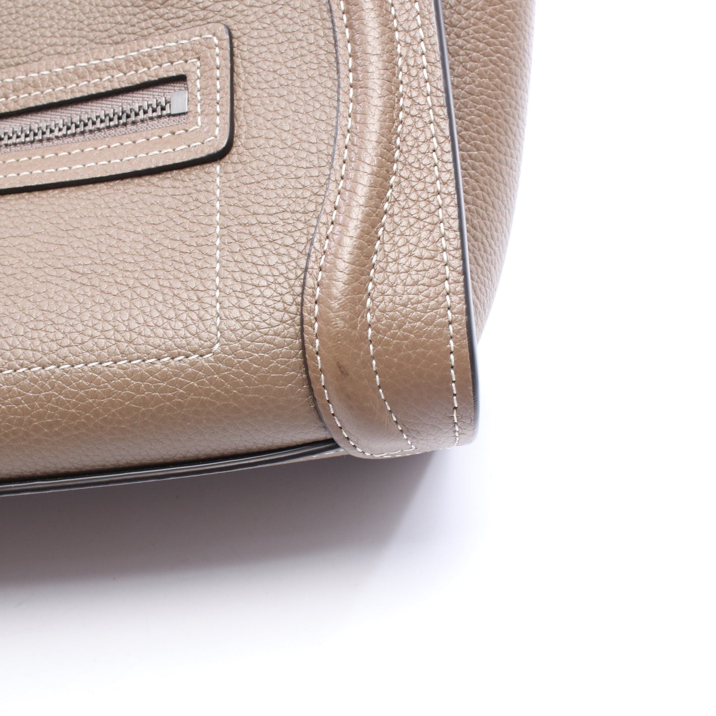 ラゲージ ナノショッパー 2WAY ハンドバッグ レザー ブラウン セリーヌ バッグ CELINE