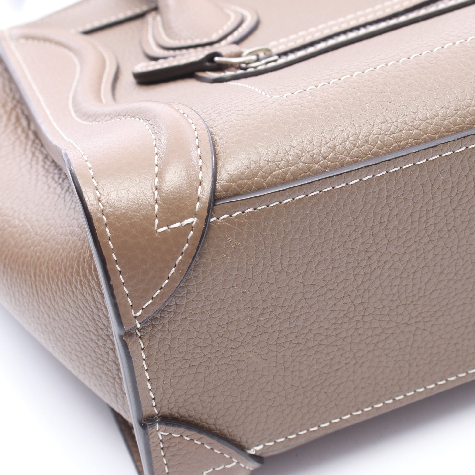 ラゲージ ナノショッパー 2WAY ハンドバッグ レザー ブラウン セリーヌ バッグ CELINE