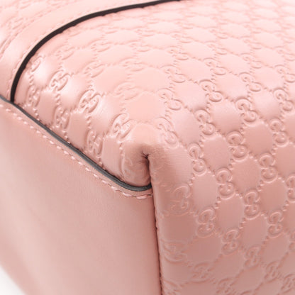 マイクログッチシマ 2WAY ハンドバッグ トートバッグ レザー ピンク グッチ バッグ GUCCI