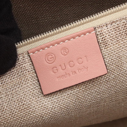 マイクログッチシマ 2WAY ハンドバッグ トートバッグ レザー ピンク グッチ バッグ GUCCI