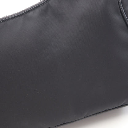 Re-Edition 2005 Re-Nylon 2WAY チェーンショルダーバッグ ナイロン サフィアーノレザー ブラック プラダ バッグ PRADA