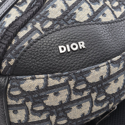 SCARAB スカラベ オブリーク ボディバッグ キャンバス レザー ベージュ ネイビー ブラック クリスチャンディオール バッグ Christian Dior