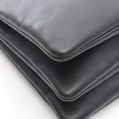 TRIO LARGE トリオ ラージ ショルダーバッグ レザー ブラック セリーヌ バッグ CELINE