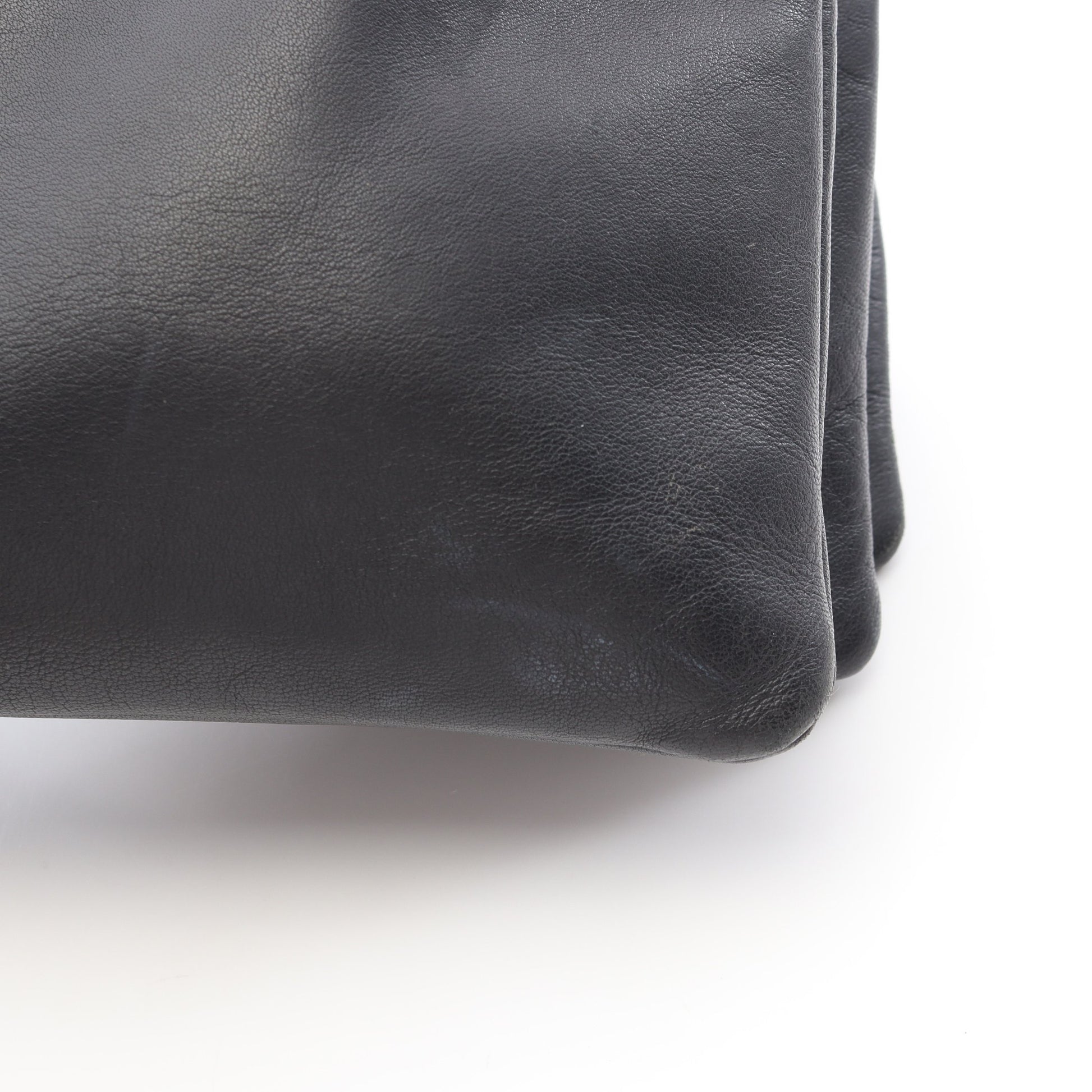 TRIO LARGE トリオ ラージ ショルダーバッグ レザー ブラック セリーヌ バッグ CELINE