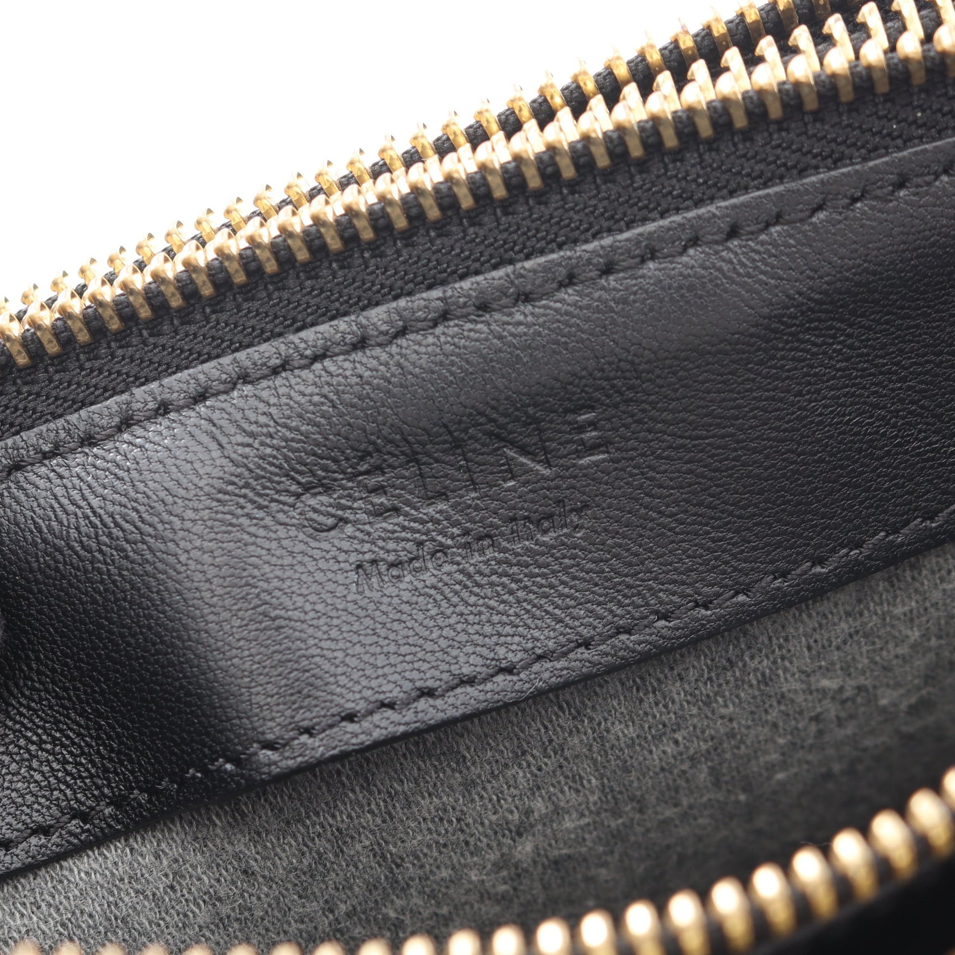 TRIO LARGE トリオ ラージ ショルダーバッグ レザー ブラック セリーヌ バッグ CELINE