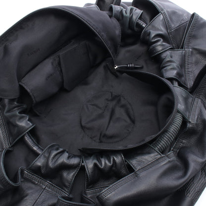 ナッパアイレ ハンドバッグ レザー ブラック ロエベ バッグ LOEWE