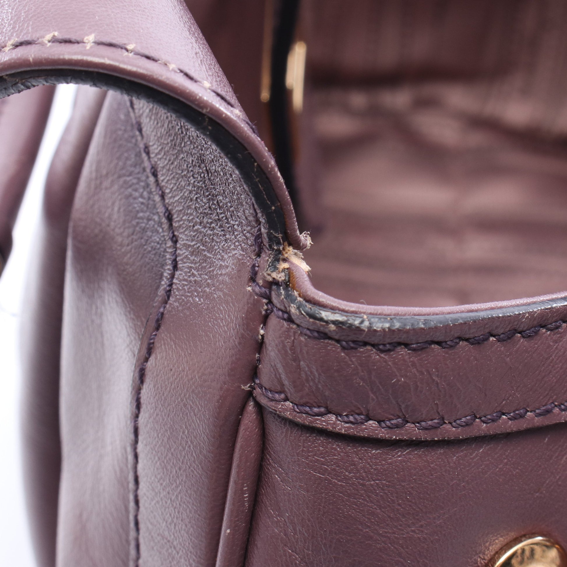 ガンチーニ 2WAY ハンドバッグ レザー パープルグレー サルヴァトーレフェラガモ バッグ Salvatore Ferragamo