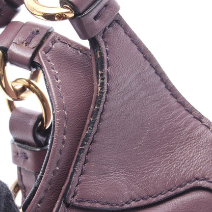 ガンチーニ 2WAY ハンドバッグ レザー パープルグレー サルヴァトーレフェラガモ バッグ Salvatore Ferragamo
