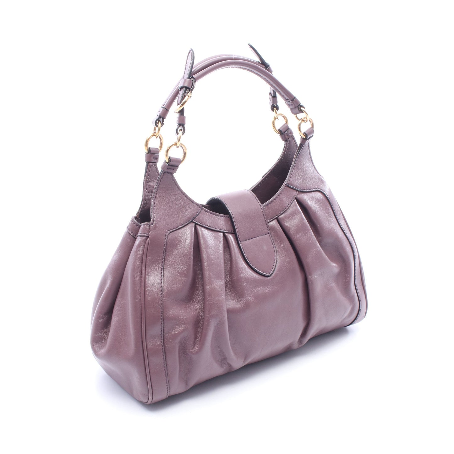 ガンチーニ 2WAY ハンドバッグ レザー パープルグレー サルヴァトーレフェラガモ バッグ Salvatore Ferragamo