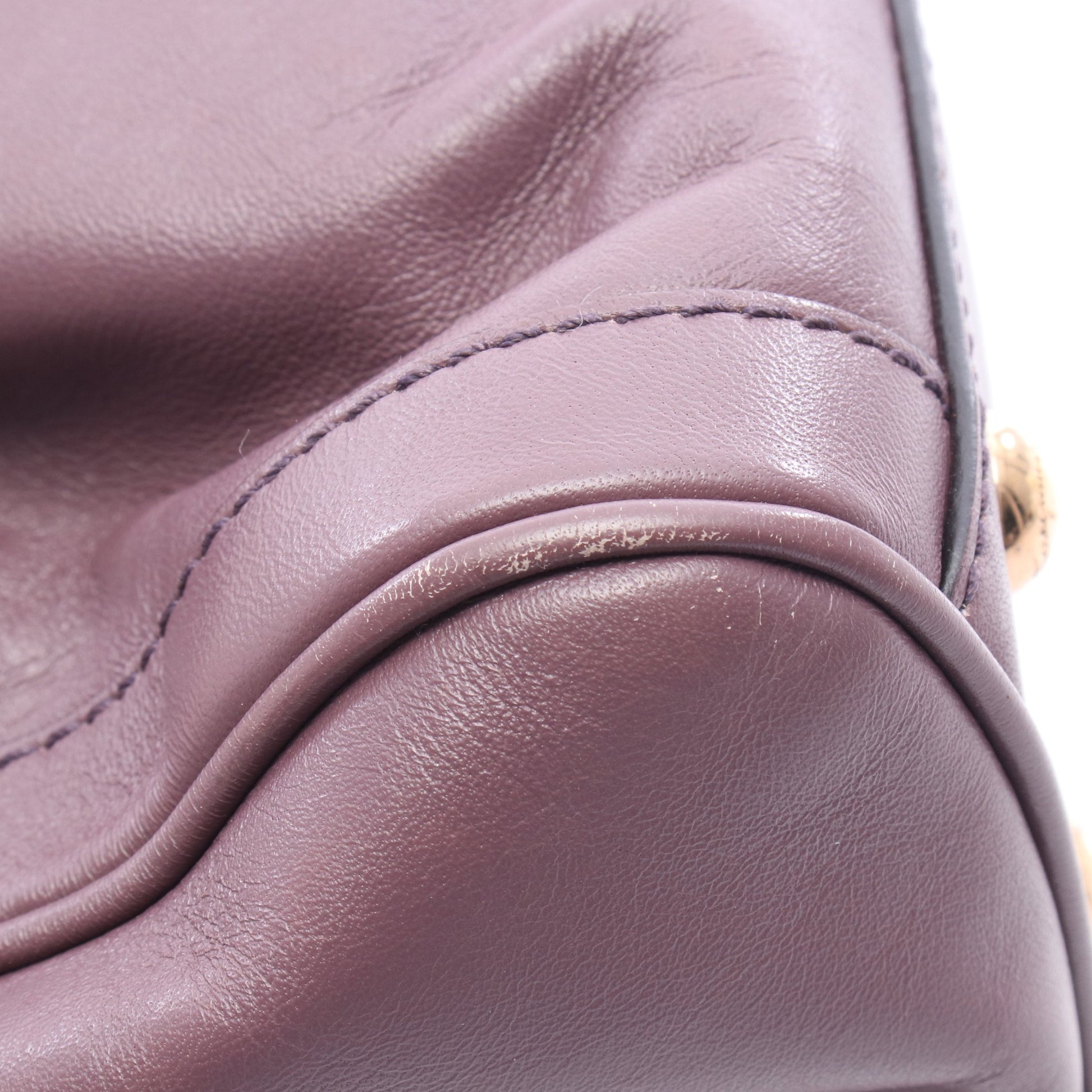 ガンチーニ 2WAY ハンドバッグ レザー パープルグレー サルヴァトーレフェラガモ バッグ Salvatore Ferragamo