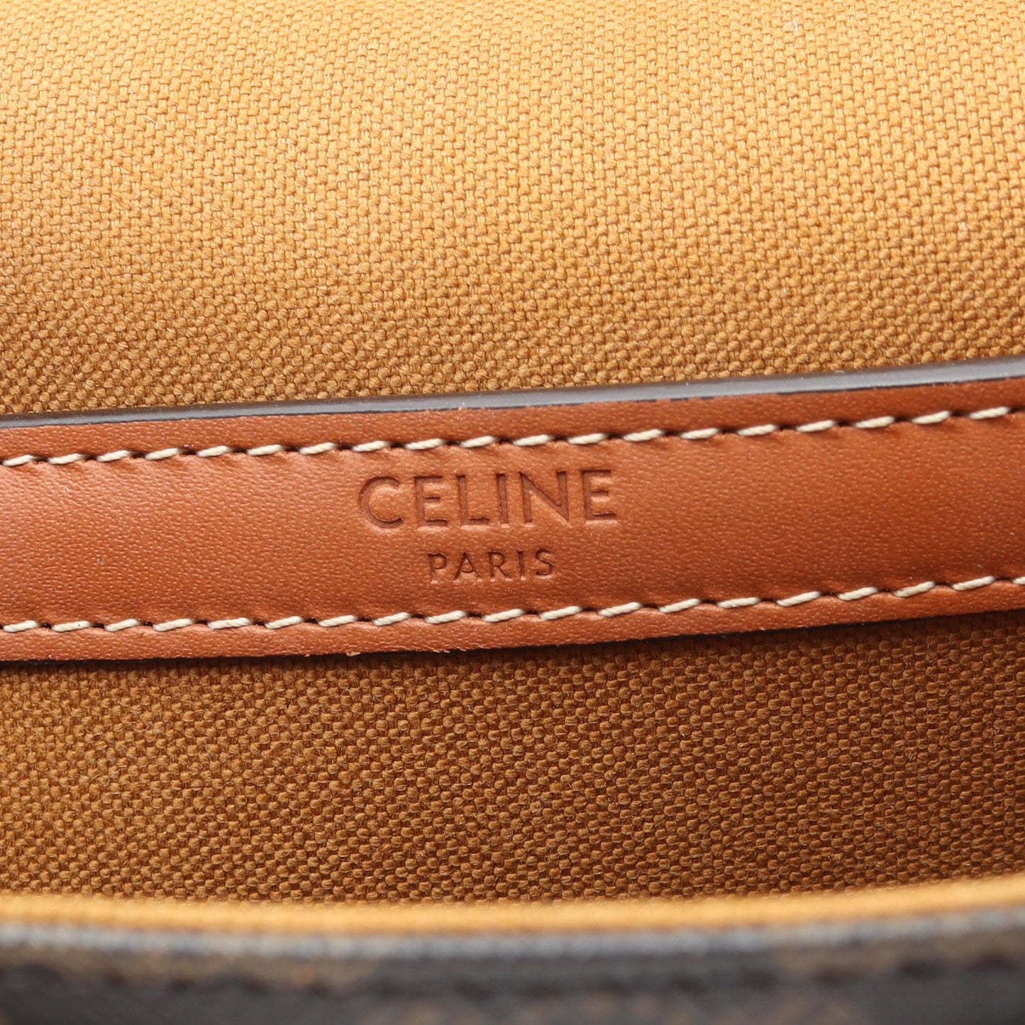 トリオンフ ショルダーバッグ PVC レザー ブラック ブラウン セリーヌ バッグ CELINE