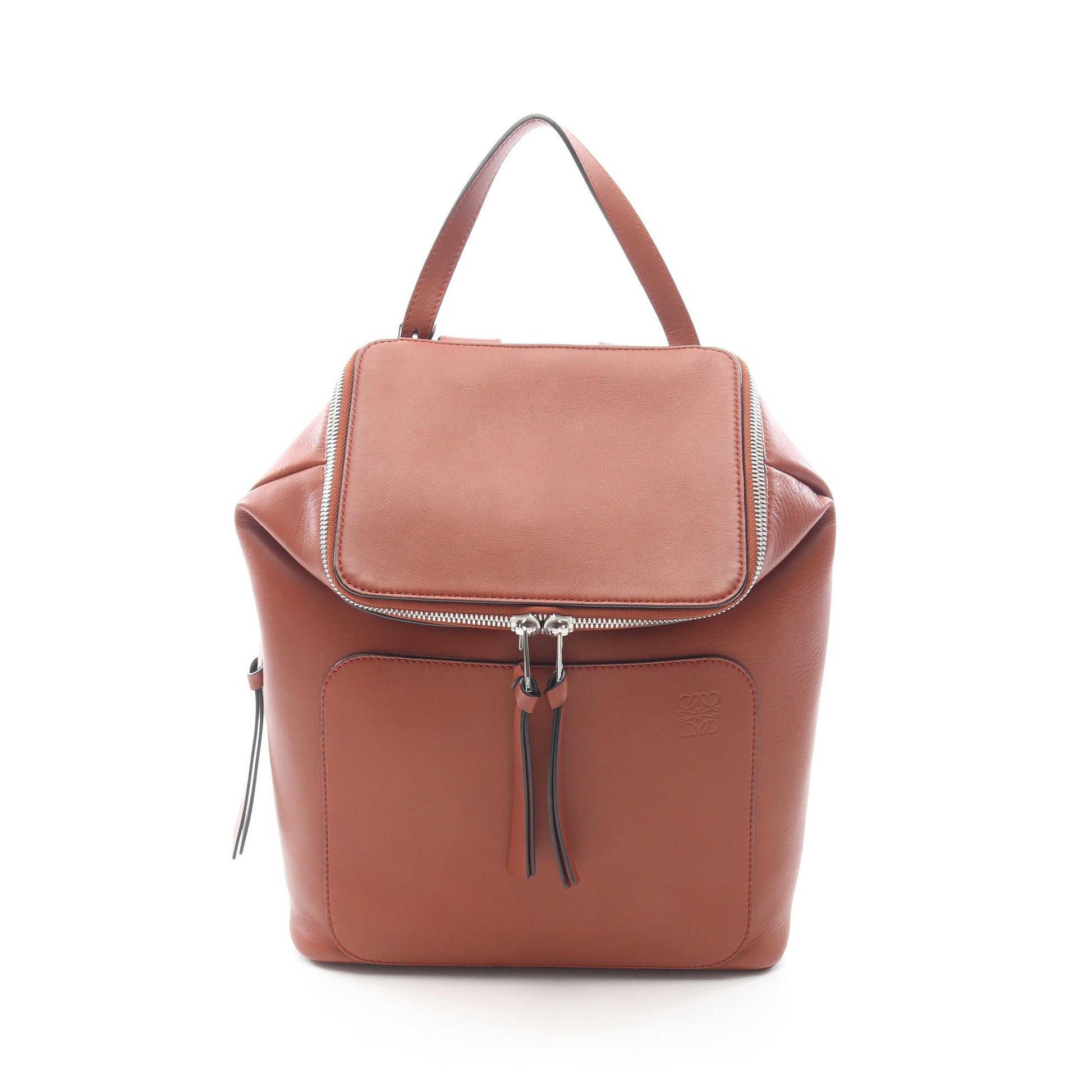 ゴヤ スモール バックパック リュックサック レザー ブラウン ロエベ バッグ LOEWE