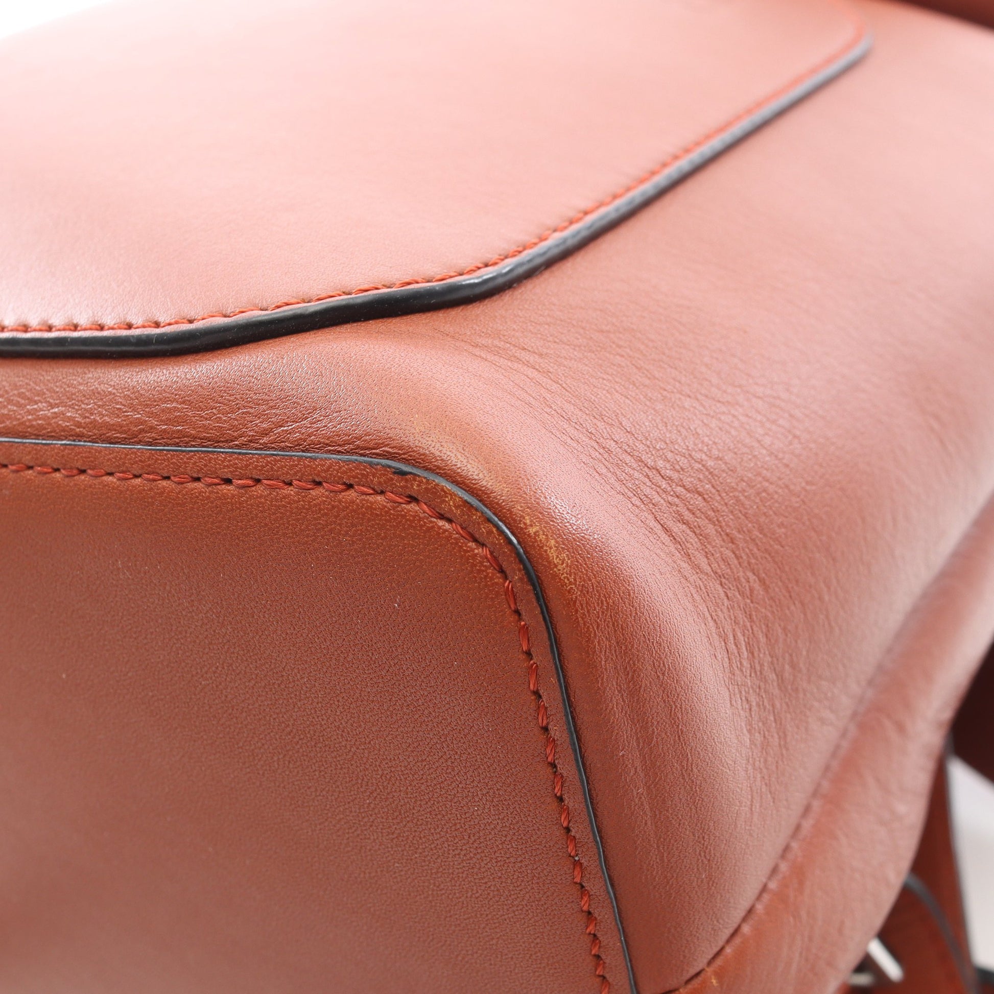 ゴヤ スモール バックパック リュックサック レザー ブラウン ロエベ バッグ LOEWE
