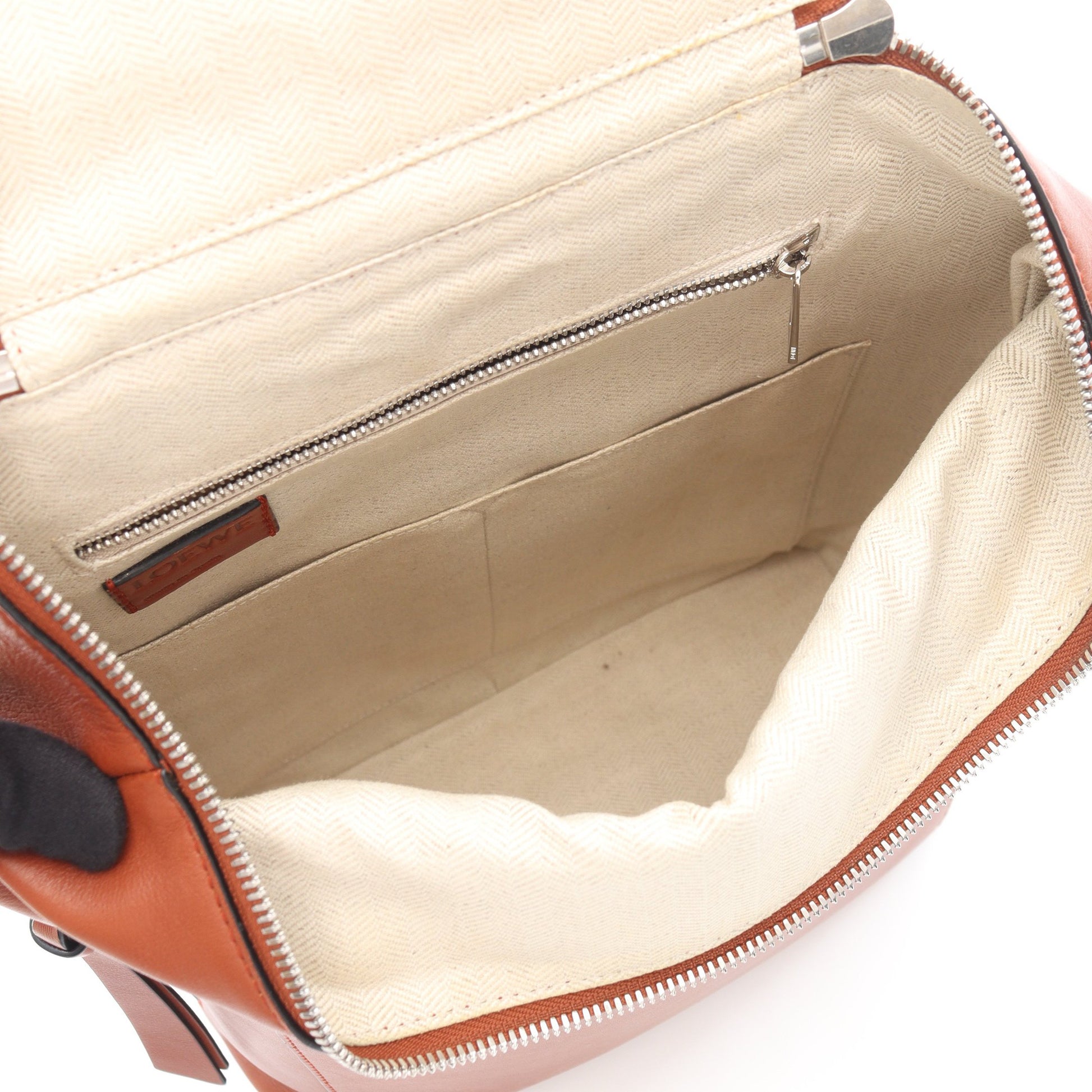 ゴヤ スモール バックパック リュックサック レザー ブラウン ロエベ バッグ LOEWE