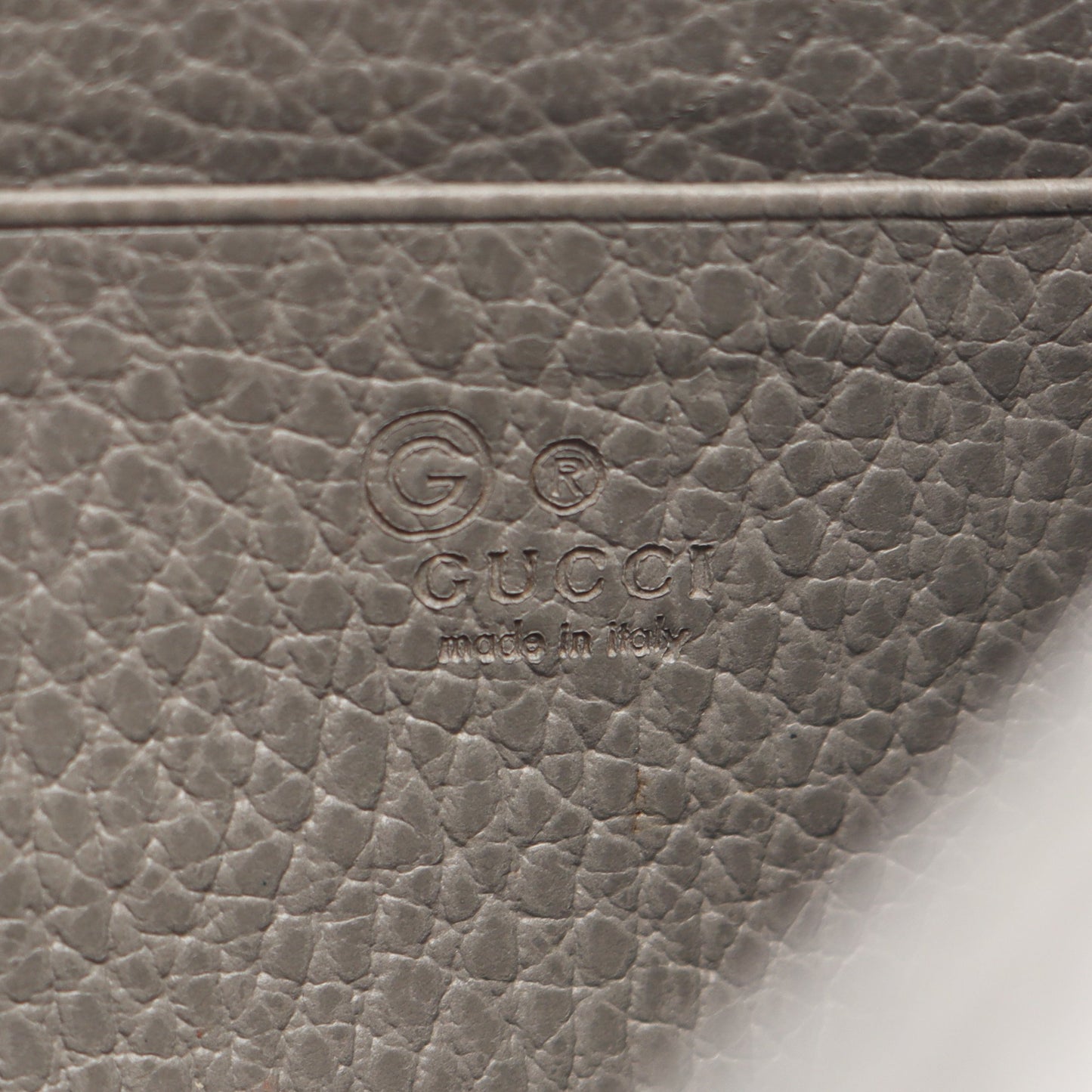 インターロッキングG チェーンウォレット レザー グレー グッチ バッグ GUCCI