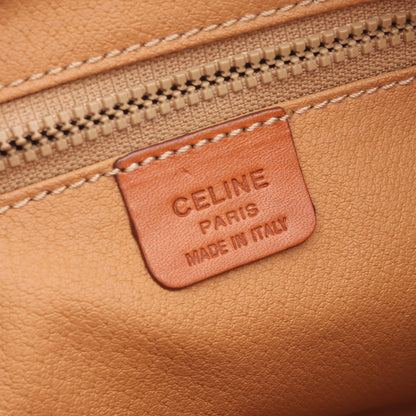 マカダム クラッチバッグ PVC レザー ベージュ ライトブラウン セリーヌ バッグ CELINE