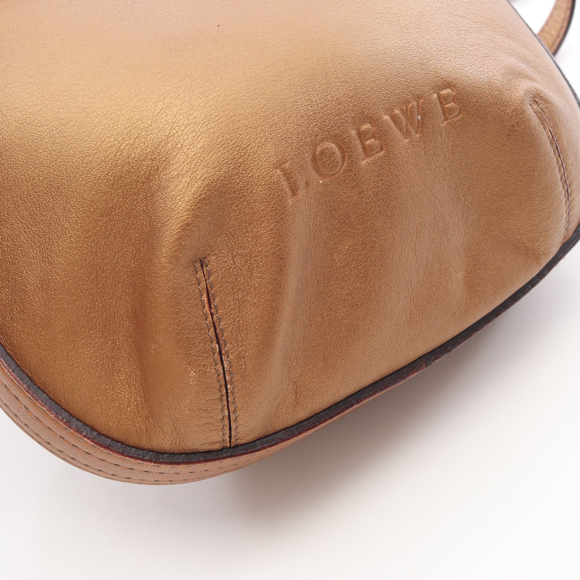 フィエスタ 2WAY ハンドバッグ レザー ブロンズ ロエベ バッグ LOEWE