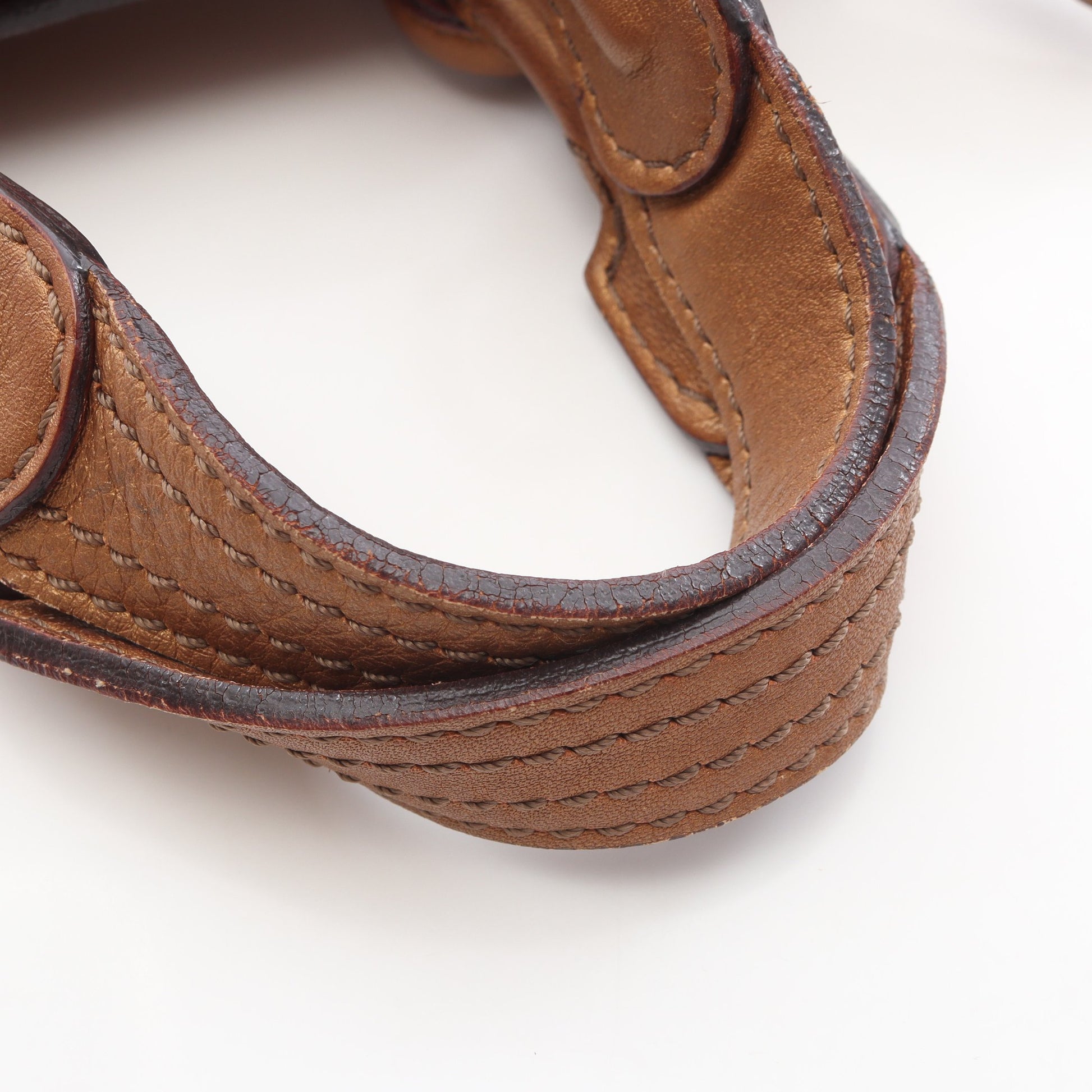 フィエスタ 2WAY ハンドバッグ レザー ブロンズ ロエベ バッグ LOEWE