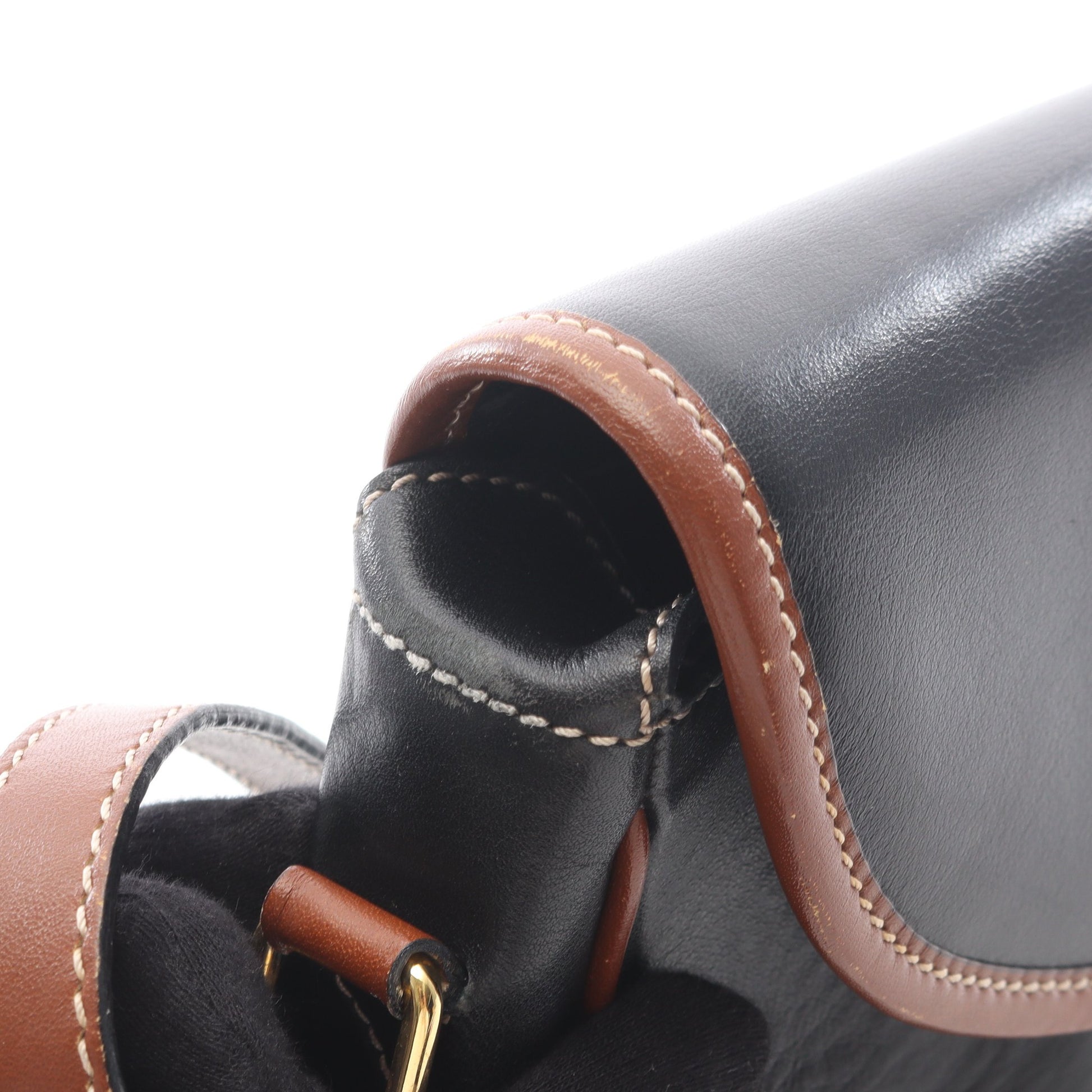 ショルダーバッグ レザー ブラック ブラウン セリーヌ バッグ CELINE
